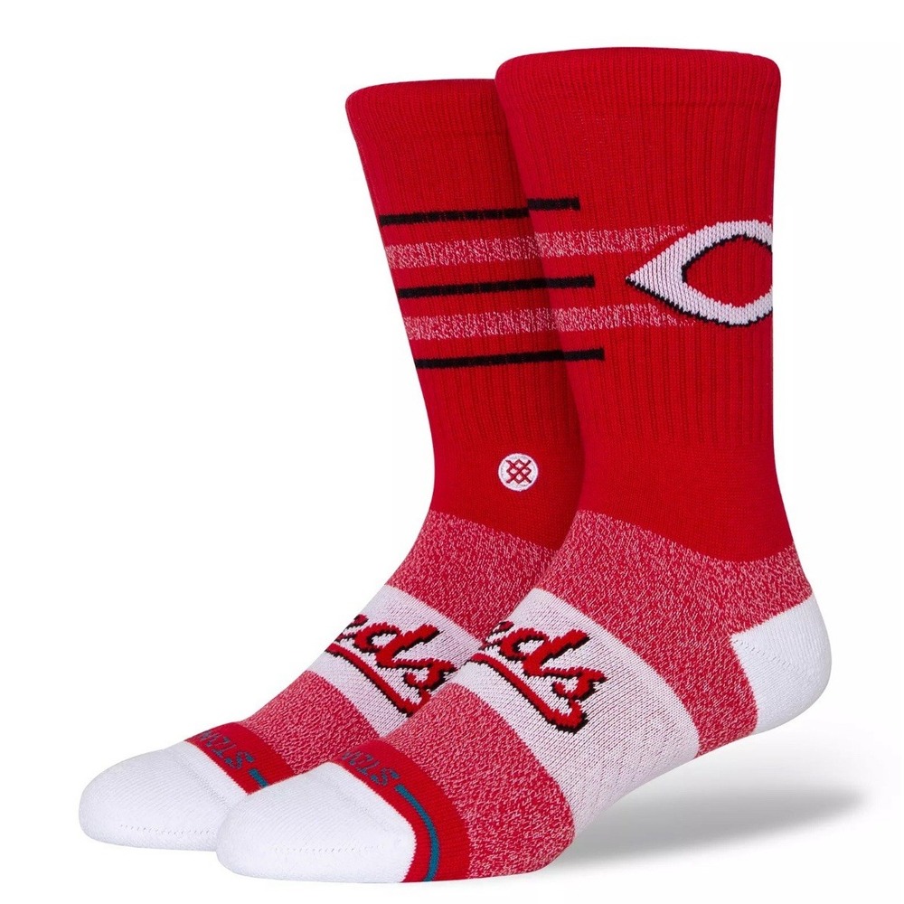 NEW Stance MLB Men's Large (9-13) Cincinnati Reds Casual Closer Crew Socks